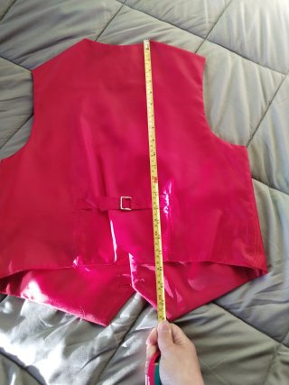 Chaleco de ceremonia rosa/rojo