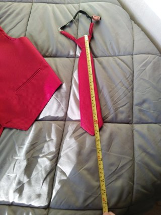 Chaleco de ceremonia rosa/rojo