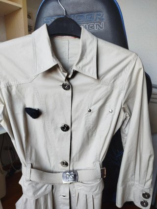 Traje camisero Purificación García beige