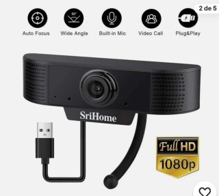 Webcam SriHome SH001 Negra