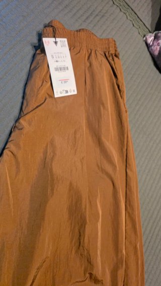 Pantalón Zara Nuevo Talla S Marrón