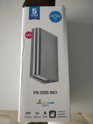 Aplique exterior acero inoxidable