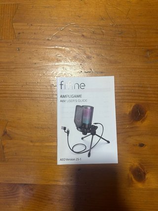 Micrófono Fifine Ampligame A6V Negro