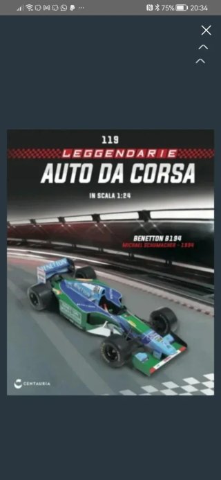 Leggendarie auto da corsa n 119 Benetton B194