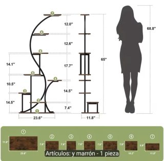 Estantería para plantas interior