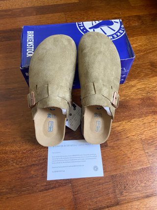 Birkenstock Boston Beige/Marrón