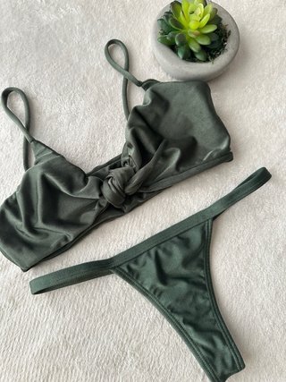 Bikini Brasileño Verde Oliva