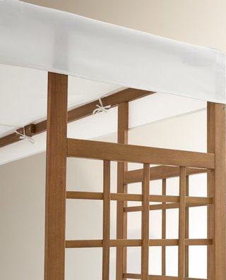 Pérgola de madera de acacia