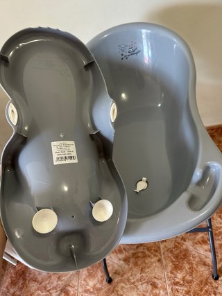 Set Bañera Bebé con silla + Soporte Plegable