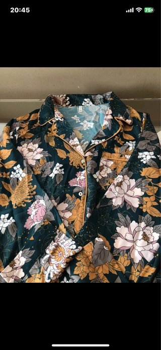 Pigiama donna fantasia floreale taglia L