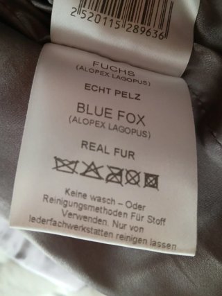 Abrigo de Piel Gris Talla 48