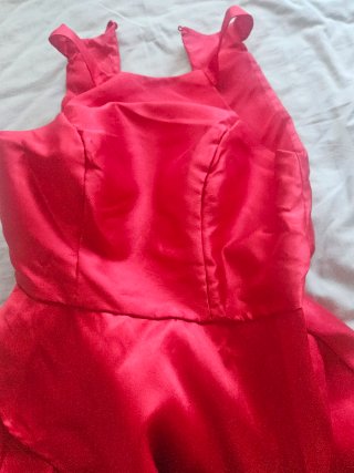 Vestido fiesta rojo Talla M con etiqueta
