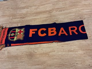 Bufanda FC Barcelona Azul y Naranja