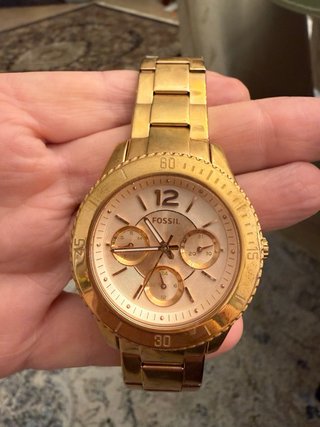 Reloj Fossil Dorado Acero Mujer