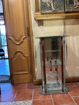 Vitrina de cristal para colecciones