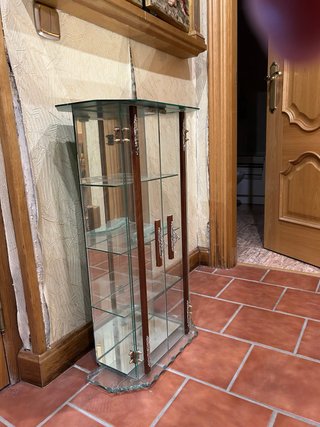 Vitrina de cristal para colecciones