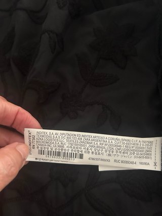 Chaqueta Zara bordada T XS