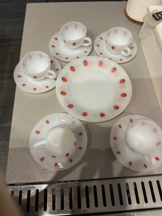 Juego de café Arcopal fresas