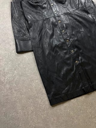 Elisabetta franchi Gold Vestito-Camicia Effetto pelle made in Italy