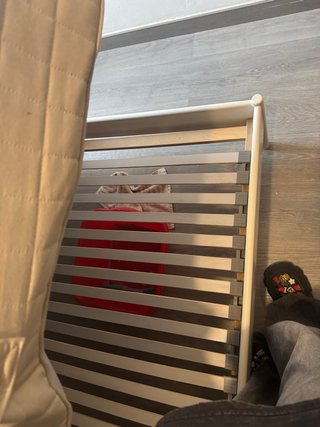 Somier Cama Matrimonio Ikea Metal Blanco