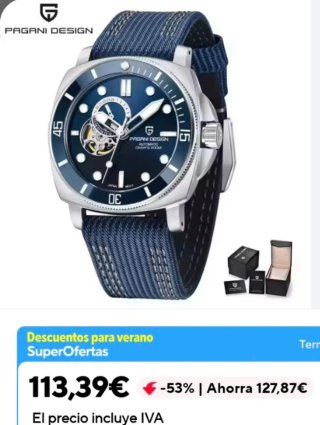 Reloj Pagani Design Automático Diver's 200M