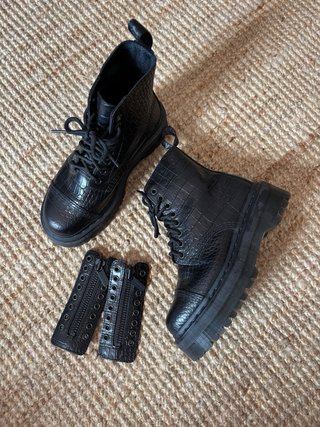 Botas Dr. Martens cremallera negras