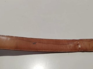 Cintura Ruggieri vera lucertola beige/marrone