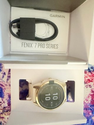Garmin Fenix 7S Pro Zafiro Solar Oro
