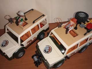 Playmobil-Lote 2 Todoterrenos 4x4 safari 6798.