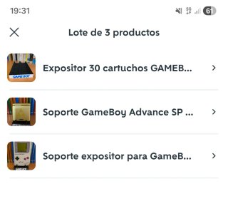 Lote 3 Soportes Expositor Game Boy