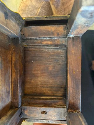 Antiguo joyero altar tibetano madera S. XX