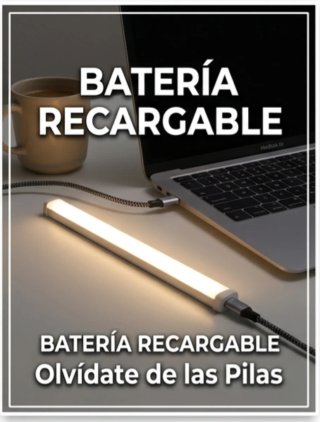 ​Luz LED Sensor Movimiento Armario Recargable USB