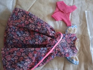 Vestido  caramelo,Muñeca Lesly Original .