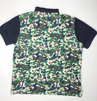 Carolina Herrera Polo Shirt Camouflage Green Patte