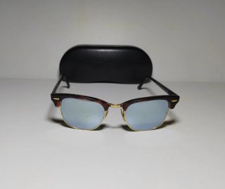 Ray-Ban Clubmaster Espejo Marrón y dorado ORIGINAL