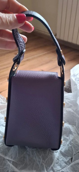 Bolso de mano Reija Morado y Dorado