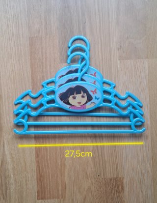 Lote 9 Perchas infantiles Spiderman + Dora