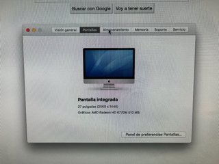 iMac 27' SSD 480GB 8GB RAM