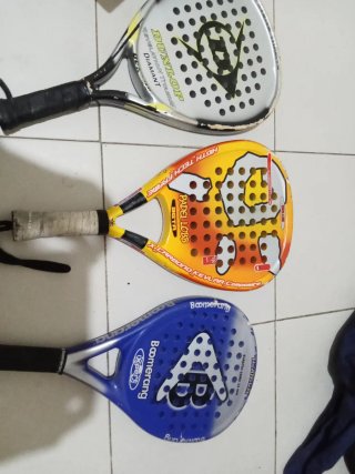 Lote 3 Palas de Pádel Dunlop, Beta, Boomerang