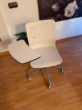 Silla pala escritura con ruedas 360
