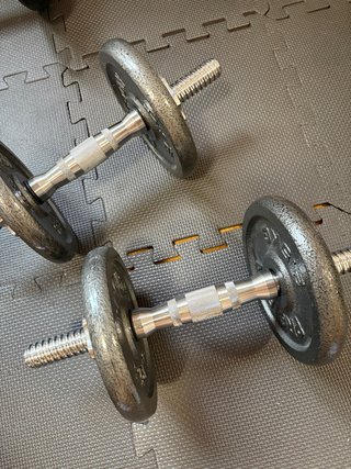 Mancuernas ajustables con discos de 5 kg