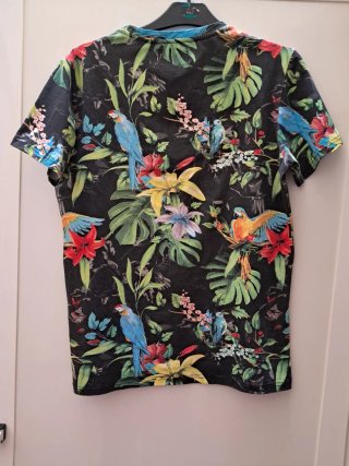 Camiseta Premmy Tropical Loros Talla XL