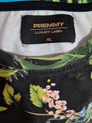 Camiseta Premmy Tropical Loros Talla XL