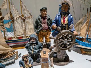 Colección de maquetas barcos y de marineros