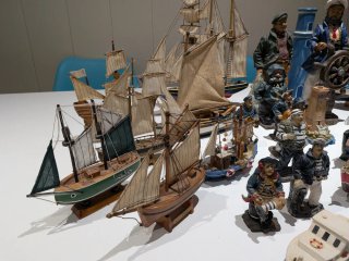 Colección de maquetas barcos y de marineros