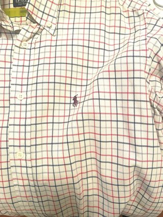 Camisa Polo Ralph Lauren Cuadros Roja Blanca