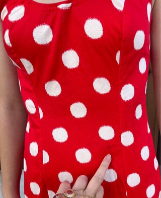 Traje de Flamenca Rojo T36-38 tela elastica