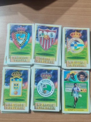 Cromos de ediciones este temp 92/93, 333 en total