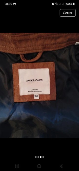 Chaqueta efecto ante Jack & Jones Marrón