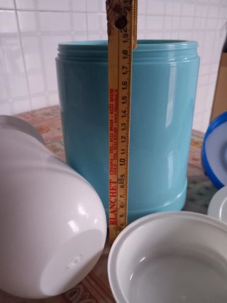 Termos per pranzo blu e azzurro
